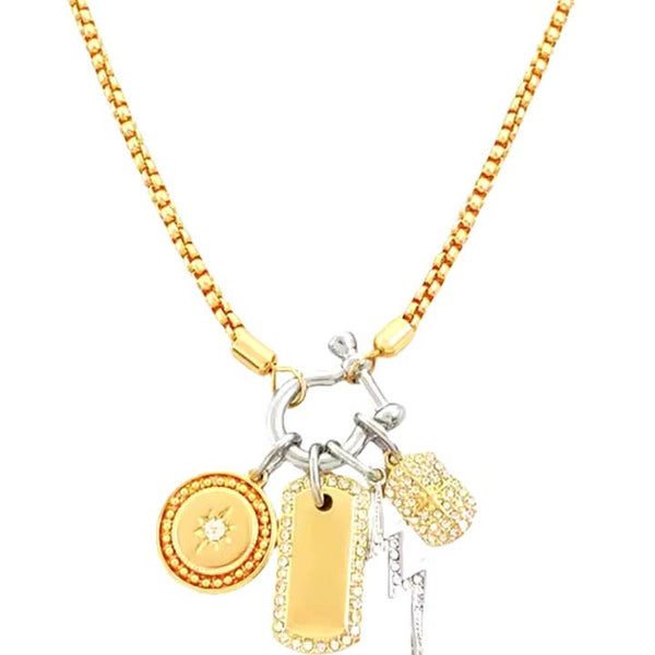Horse Bit Mini- Collection  Charms 14K Steel Necklace