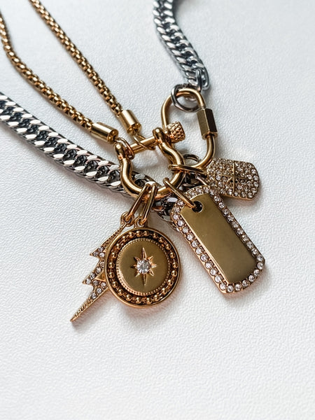 Horse Bit Mini- Collection  Charms 14K Steel Necklace
