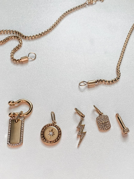 Horse Bit Mini- Collection  Charms 14K Steel Necklace