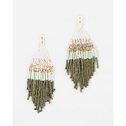 Fall Boho Beaded Earrings