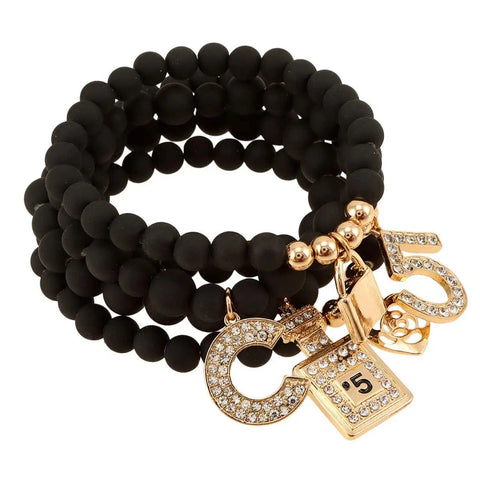 CC Stretch Bracelets - Black