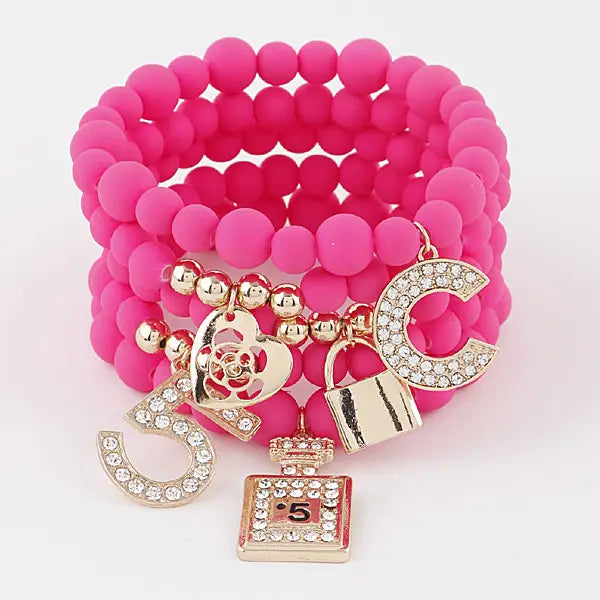 CC Stretch Bracelets - Pink
