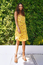 Load image into Gallery viewer, Floral Slip Dress - Lemon
