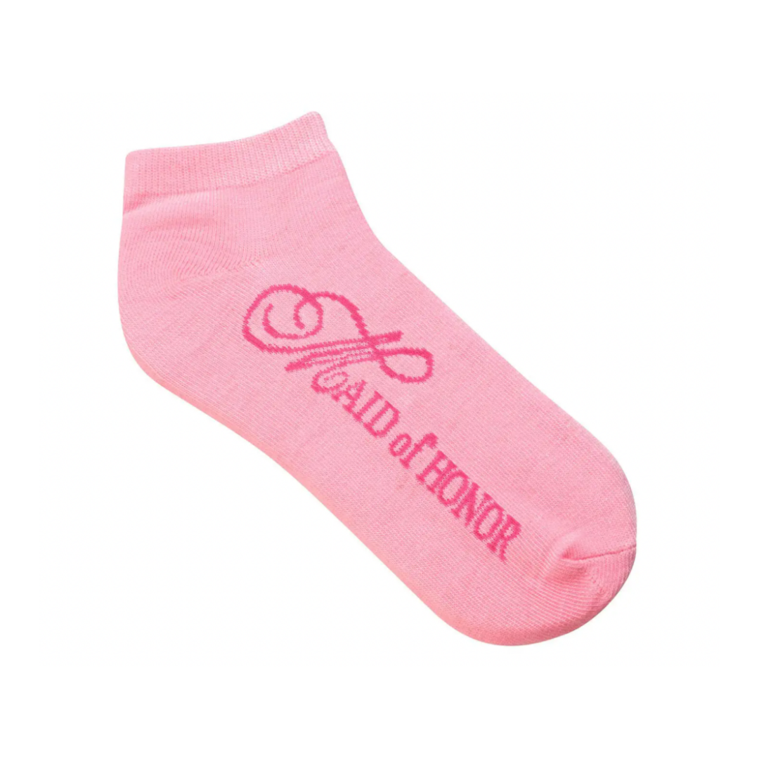 Pink Maid Of Honor Socks