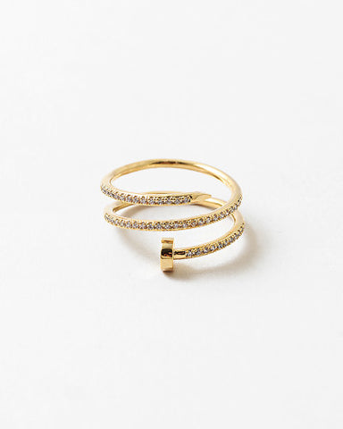 Gold Nail Ring