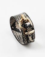 Load image into Gallery viewer, Leather Snakeskin Cuff
