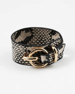 Load image into Gallery viewer, Leather Snakeskin Cuff
