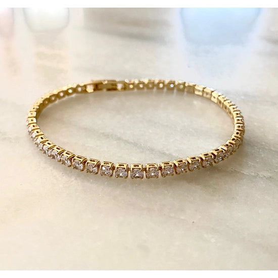 Faux Diamond Tennis Bracelet