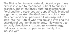Divine Feminine Botanical Perfume Oil