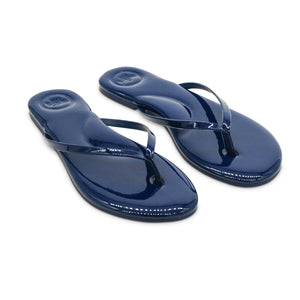 Indie Navy Patent Sandal