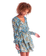 Load image into Gallery viewer, Sammy Dress - Aqua Floral
