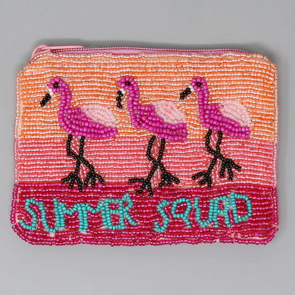 Flamingo discount coin purse