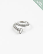Load image into Gallery viewer, Silver Nail Ring
